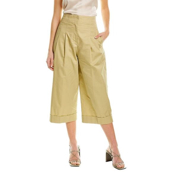 Rebecca Taylor Pants - Rebecca Taylor Womens  Compact Twill Pant, Yellow